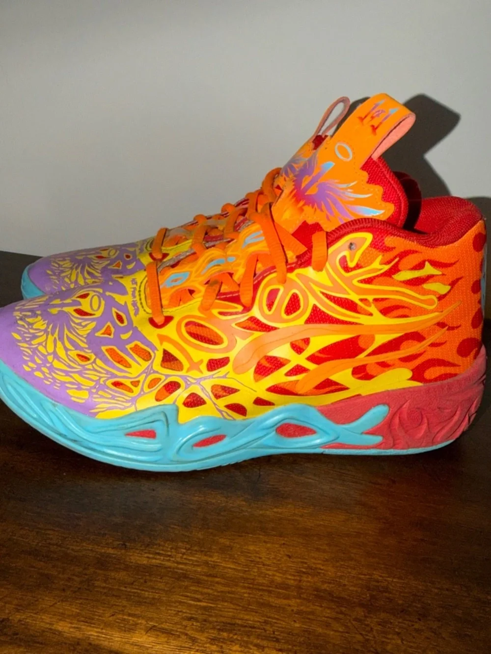 PUMA MB.04 “Phoenix” LaMelo Ball Basketball Shoes – Size 5.5 “Not From Here”